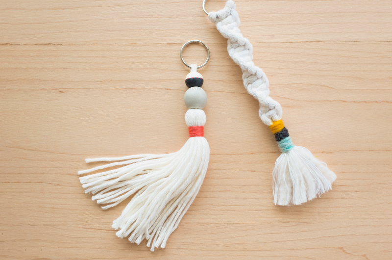 How to Make DIY Tassel and Macramé Keychains to Give to All Your Friends